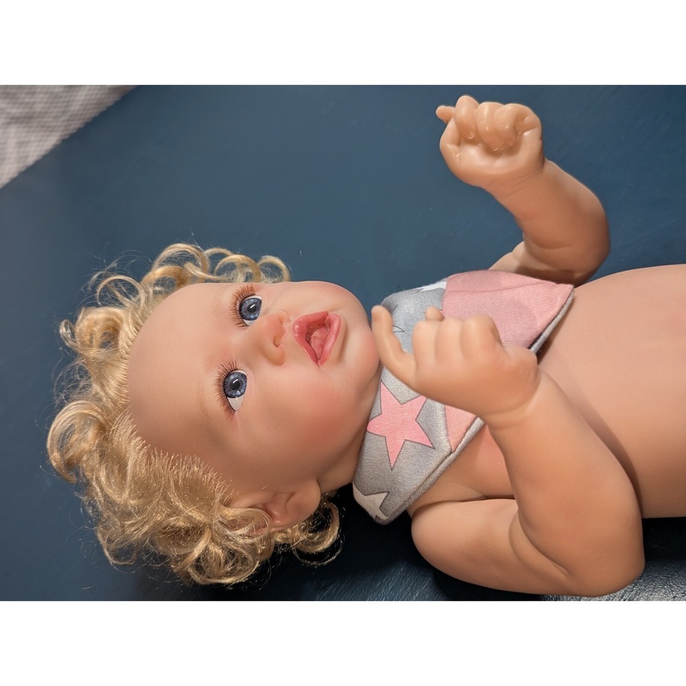 18'' Real Infant Reborn? Doll Real Baby Doll Lifelike Baby Hand-rooted Hair - Picture 2 of 14